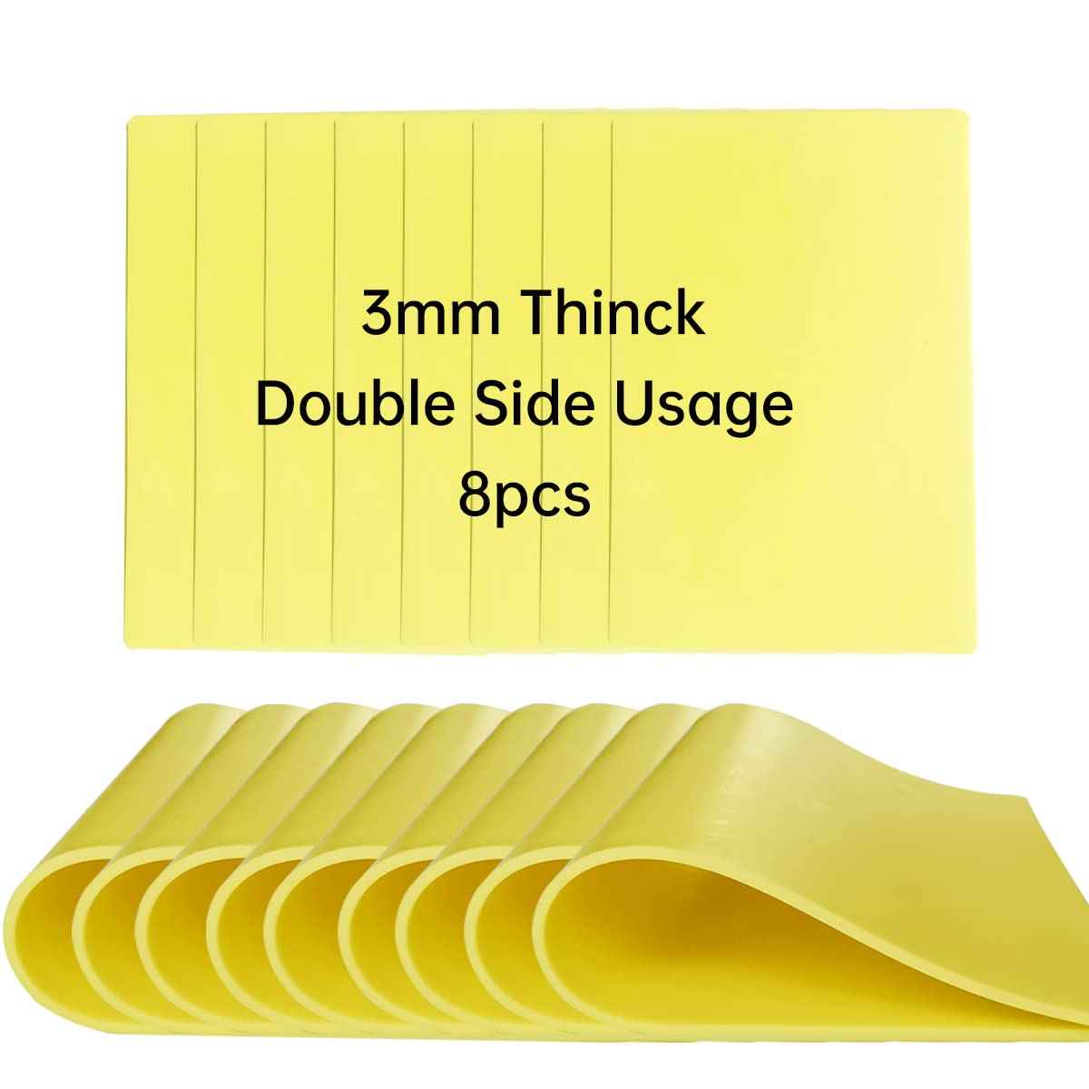 Tattoo Skin Practice - Needlehouse 8Pcs Tattoo Practice Skins Microblading Eyebrow Skin Practice Sheet 8x12" 3MM Thick Silicone Fake Skin (8pcs)