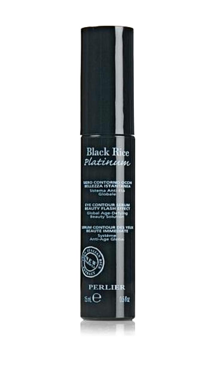 Perlier Black Rice Eye Contour Serum - Anti-Aging Treatment for Dark Circles & Puffiness | 0.5 Fl Oz