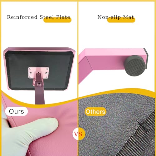 Tattoo Arm Rest Pro - Heavy-Duty 4-Corner Base w/ 360¡Æ Adjustable Height (27"-39") & Artist-Grade Comfort Pad | Folds Flat for Studio Portability | Built for Tattoo Pros