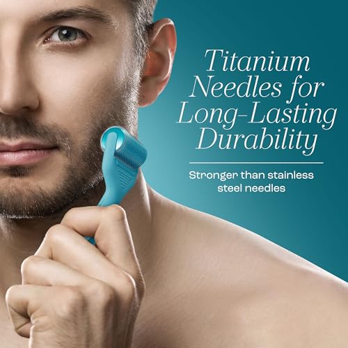 Scalp Derma Roller ? 0.25mm Microneedling Tool for Hair & Scalp ? 1200 Titanium Needles, Replaceable Head, CE Certified ? Hair Care for Men & Women ? Proudly Canadian