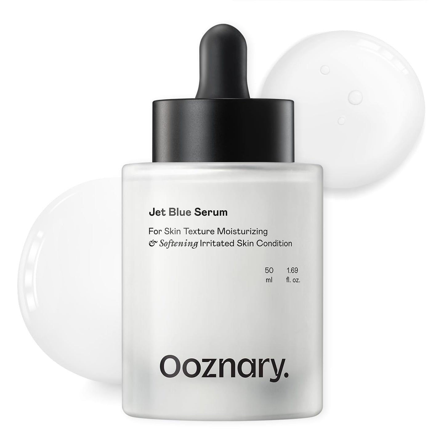 Ooznary Jet Blue Serum with 8 Types of Hyaluronic Acid plus Squalane and Ceramide, Extra Hydrating for Skin 1.6 fl oz. | 50 ml
