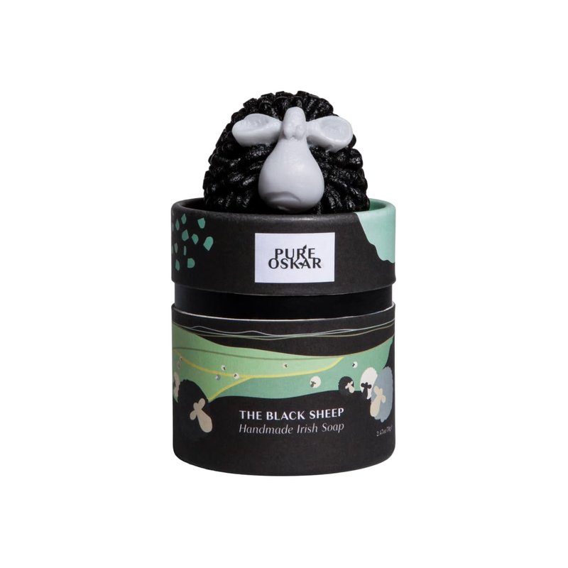 Pure Oskar Handmade Soap Irish Natural Moisturizing Ingredients Black Sheep Cute Quirky Fun Irish Box Gift