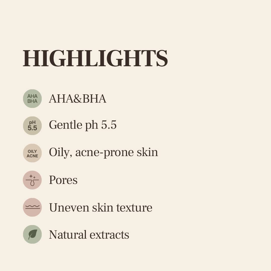Village 11 Factory Active Clean Toner AHA BHA Acne and Oily Skin Gentle ph Hydrating and Exfoliating Korean Skincare (4.06 fl oz/120ml)