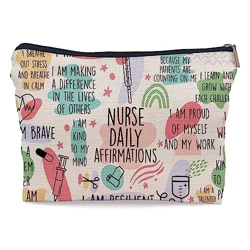 Ayxvt Nurse Bag,Nursing Bags for Nurses, Nurse Cosmetic Bag,Nurse Gifts, Nurse Makeup Bags,Nurse Gifts for Women, Nurse Zipper Pouch