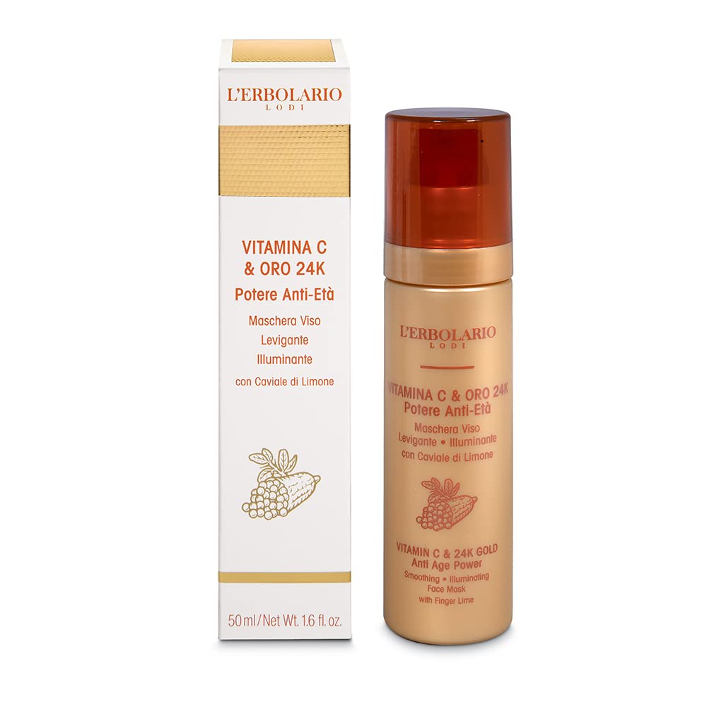 L'Erbolario Vitamin C & 24K Gold Anti-Ageing Face Mask