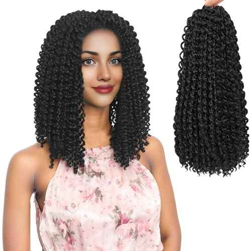 RIHANNAHAIR 7 Packs Passion Twist Hair 12 Inch Pre Looped Water Wave Crochet Hair Spring Twist Bohemian Braids for Black Women