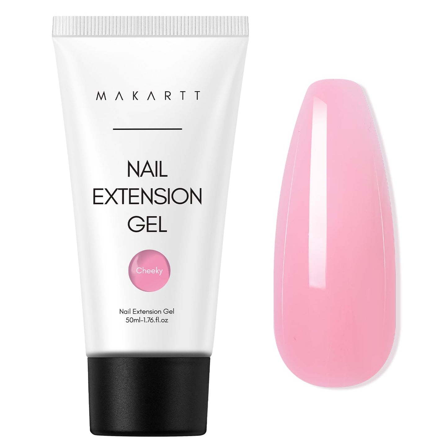 Makartt Poly Nail Gel: Clear 50ML Gel Builder for Natural-Looking Strengthener 3D Molding Gel for Trendy Nail Art-Long-Lasting and Easy to Use Supplies