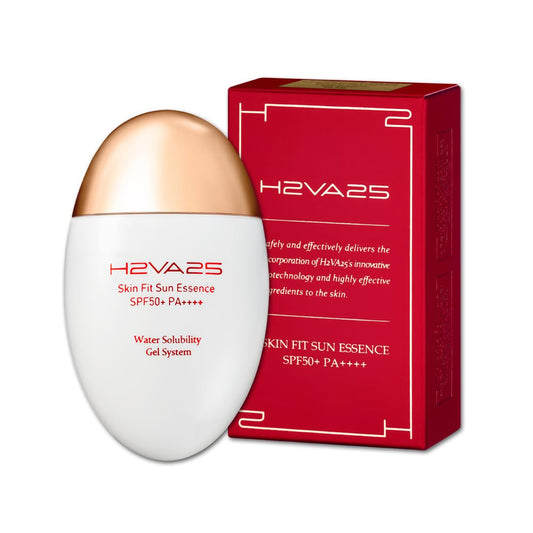 H2VA25 Skin Fit Sun Essence SPF50+ PA++++ 50ml / 1.69 FL.oz Moisturizing Sunblock Reef-Safe Sunscreen K-Beauty