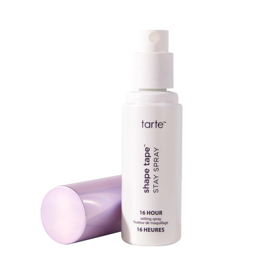 tarte shape tape vegan stay spray – Weightless Setting Spray, Skincare-Infused Mist to Hydrate & Refresh, Creates Long-Lasting Makeup, Waterproof, Transfer-Resistant, Cruelty-Free, travel size