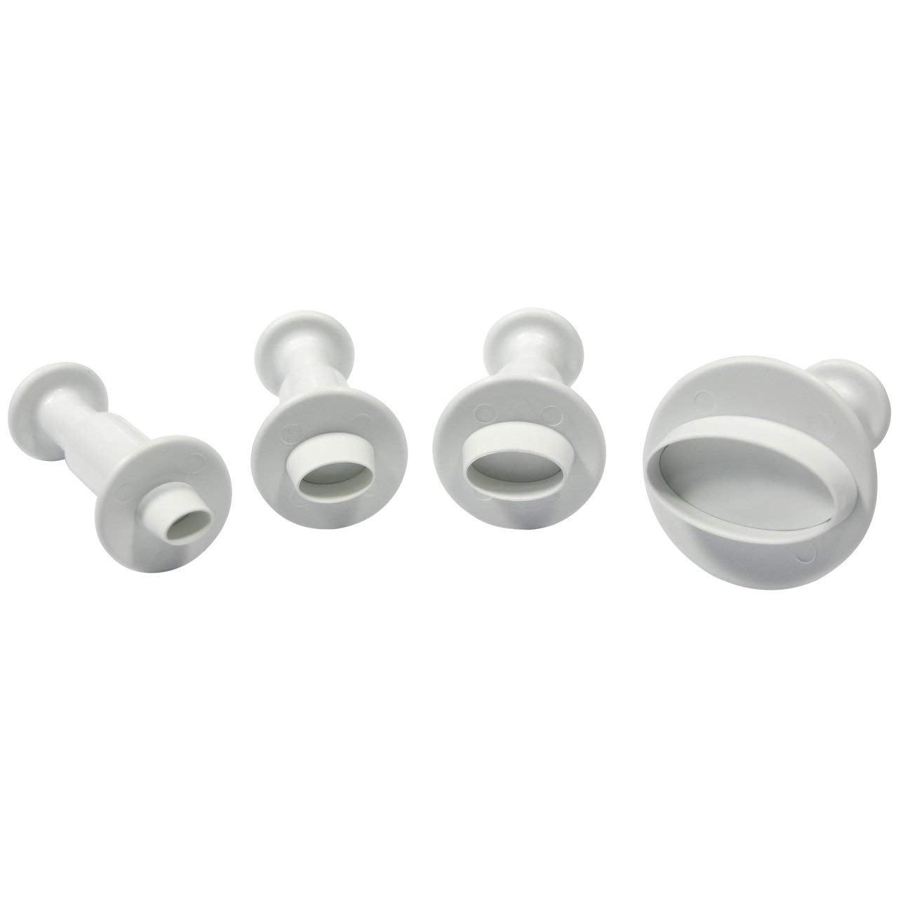 PME Oval Plunger Cutters, Set of 4 for Fondant, Standard, Set of 3
