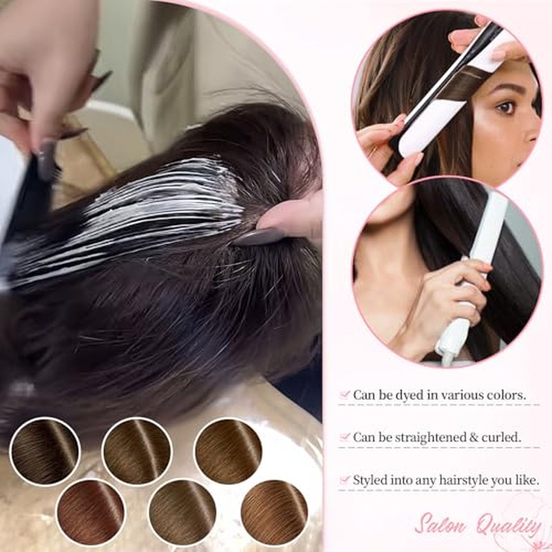 Fine Plus 14Inch Hair Toppers for Women Real Human Hair ? Mono Base 3"x5", Natural Black Virgin Quality, for Thinning Crown & Wide Parting, Lightweight & Breathable, Add Volume Can Be Curled