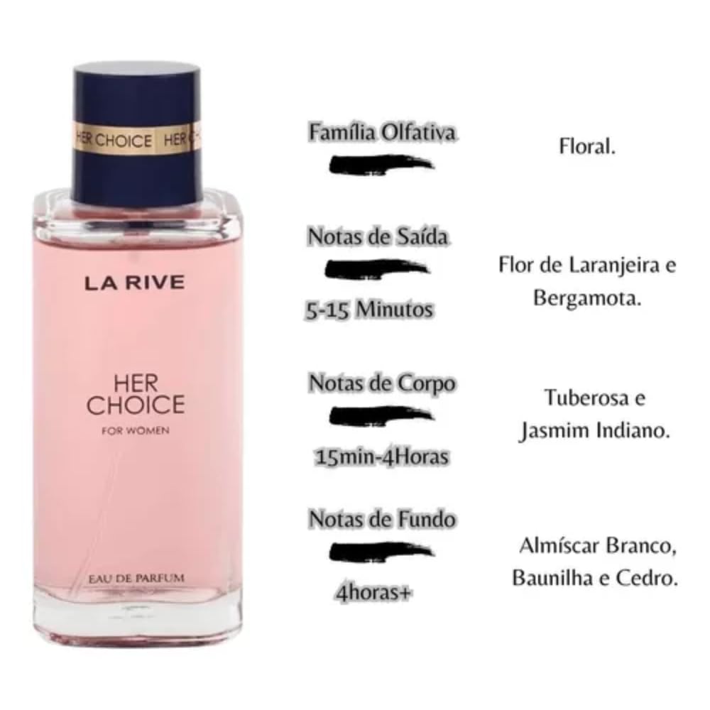 LA RIVE HER CHOICE for Women | 3.3 Oz / 100 ml EDP NIB (2022)