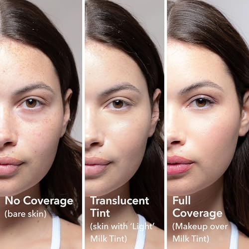 Beekman 1802 Milk Tint Face Primer with SPF 43, Light - Oxybenzone Free - 1 oz - Tinted Mineral SPF, Makeup Primer & Moisturizer - In Shade Light