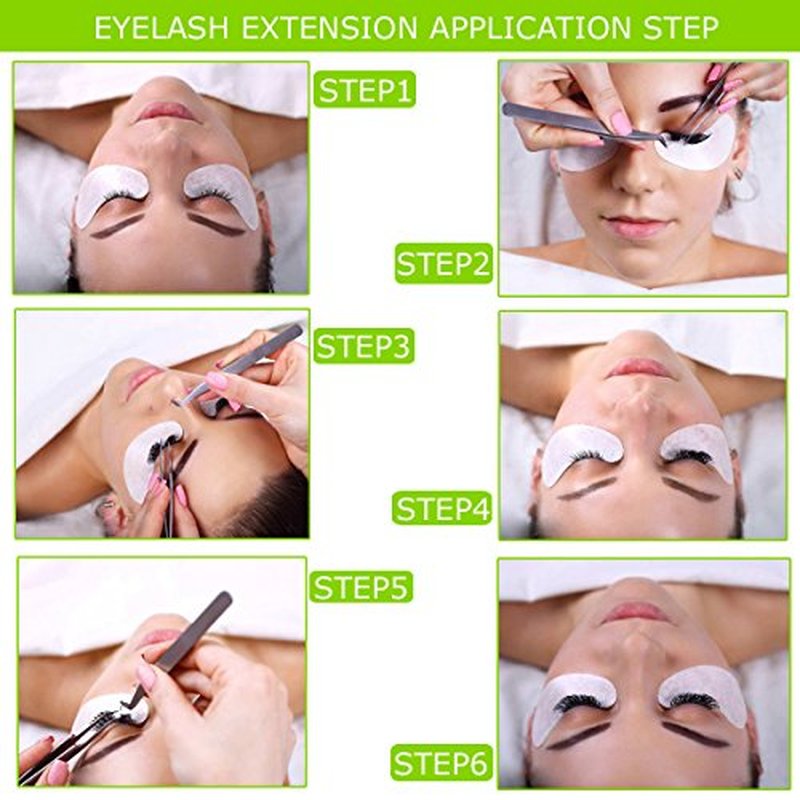 Eye Pads Lash Extensions Kit, 110 Pairs Hydrogel Patch Gel Pad Beauty Makeup Tool for Under Eyes Eyelash Extension