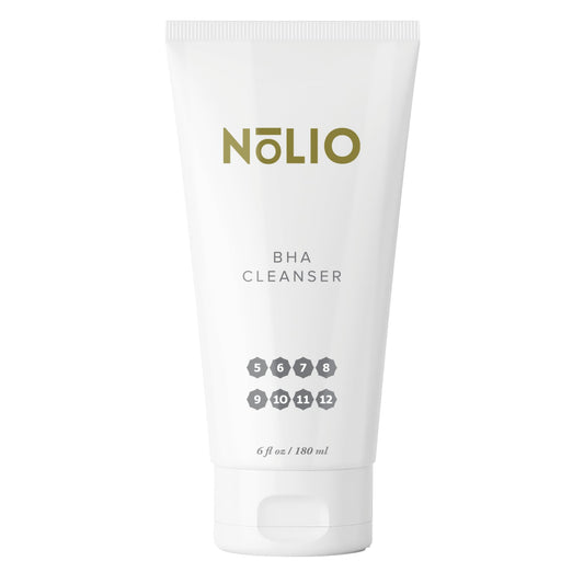 NOLIO BHA Cleanser – Salicylic Acid & Glycolic Acid Face Wash for Acne & Oily Skin – Exfoliating Daily Cleanser – Gently Removes Excess Oil, Dirt & Impurities – 6.7 fl oz