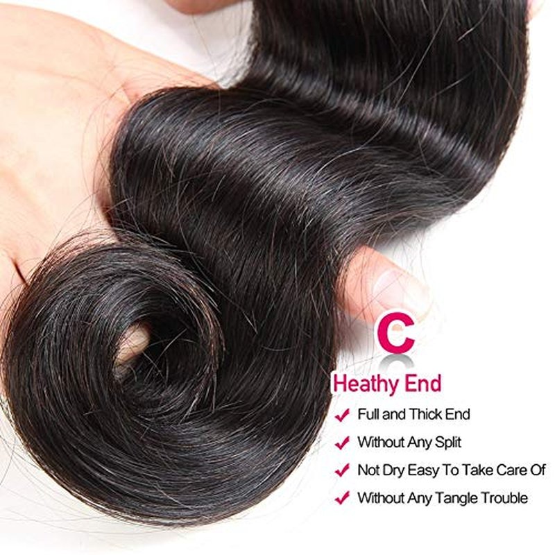 Wingirl Body Wave Human Hair 3 Bundles Double Weft 10A Brazilian Hair Bundles