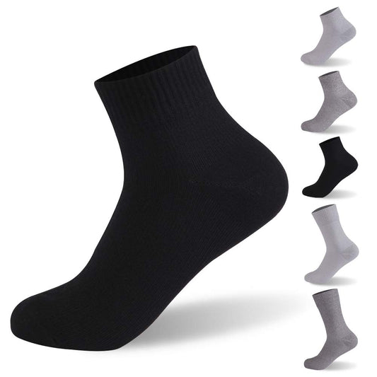 RANDY SUN Performance Athletic socks, Men Women Ankle High Waterproof Fishing Hiking Jogging Running Golf Camping Cycling Ankle Sock XS，Black