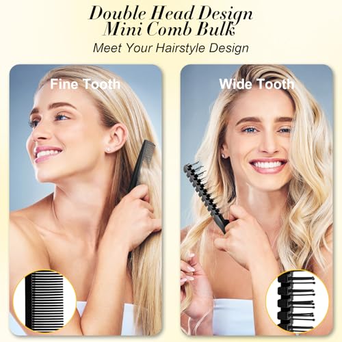 HOFASON 120 Pcs Travel Folding Comb in Bulk, Individually Wrapped Foldable Hair Brush Travel Pocket Mini Hair Comb & Makeup Comb for Women Men Girls Homeless Hotel Shelter Nursing Home Charity Church