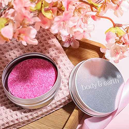 Bath and Body Gift Set for Women - Cherry Blossom Scent with Double-Layer Spa Gift Box, 5 Piece Home Spa Set Includes Shower Gel, Body Scrub, Body Lotion, Hand Soap, Rose Flower, Bath Set Gift for Her