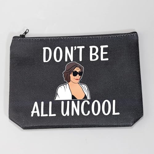 LEVLO Stars Fans Gifts Don't Be All Uncool Makeup Bags Housewives Gifts (Don't Be All Uncool+black)