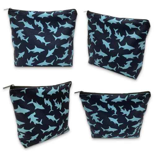 Degpum Shark Makeup Bags for Women,Perfect Cosmetic Bag Just A Girl Who Love Shark For Sisters,Daughters, Friends,Teen Girls & Women.Ideal Gift For Travel, Birthdays, & Christmas,Mothers Day