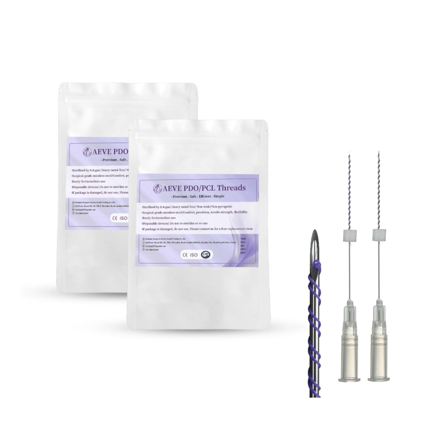 Pdo threads for face lift PDO Screw Threads 20PCS – Twisted Design for Cheeks & Jawline(s27g50mm)