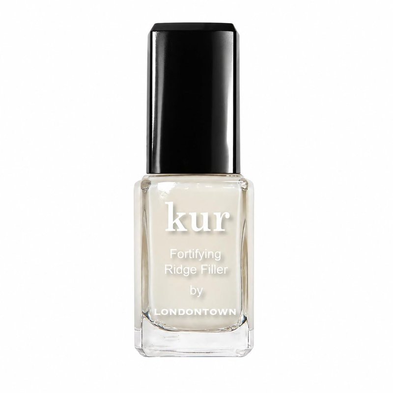 LONDONTOWN Kur Nail Ridge Filler - Smoother - Strengthener - Filler for Damaged Uneven Nails - Fortifying, Self Leveling Base, Vegan, Cruelty Free, Paraben Free, Clear, 0.4 fl oz