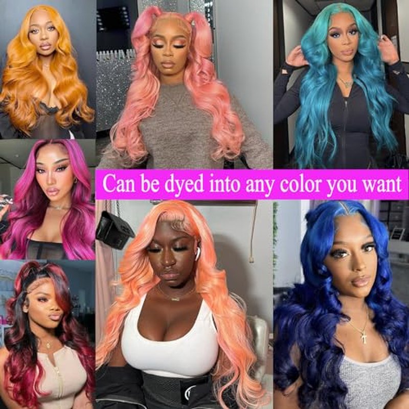 613 Lace Front Wig Human Hair 13X4 Light Blonde Color Body Wave Human Hair Wigs 613 HD Lace Frontal Wig Pre Plucked With Baby Hair Natural Hairline(13x4 Lace Front Wigs, 24 Inch)