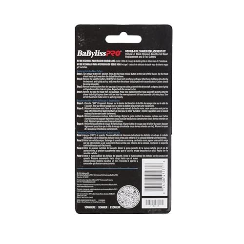 Replacement Foil and Cutter for UV Double Foil Shavers - for use with UV Foil Shavers ONLY
