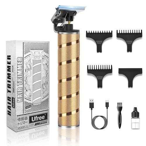 Ufree Hair Trimmer & Beard Trimmer for Men Professional, Electric Razor Shavers for Men, T Blade Precision Edgers Liners, Barber Clippers for Hair Cutting Mustache Facial, Mens Gifts