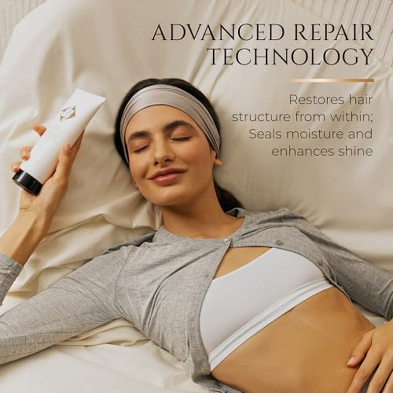 DEEP REPAIR HAIR TREATMENT ? Intensive Hair Mask for Damaged Hair ? Color Protection Mask with Hydrolyzed Silk Protein & Collagen ? Deep Hydration ? Made in Israel Hair Care, 16.9 Fl Oz