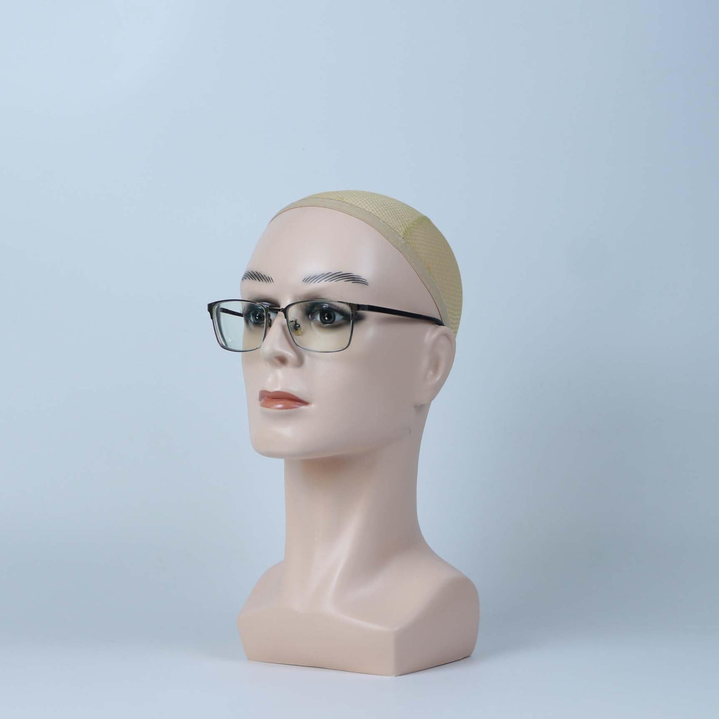KIMUIMA Male Mannequin Head - Beige Tone, Intricate Facial Features for Wigs Holder, Photography Props, Retail Store Decor, Salon Styling Aid，Beauty Schools, Salon Training Tool