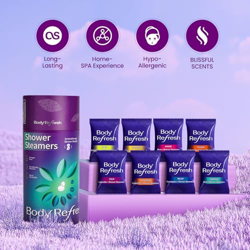 Shower Steamers Aromatherapy - Birthday Gifts for Women, 8 Pack Shower Bombs, Self Care Home Spa Relaxation Gifts, Christmas Stocking Stuffers for Adults, Women, Teens, Mom, Wife