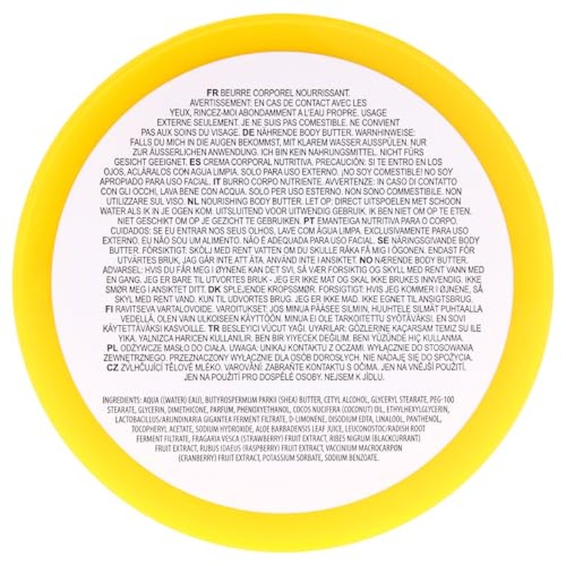 I Love Exotic Fruit Scented Body Butter - Hydrating Body Butter for Dry Skin - Vitamin E and Aloe Vera - Shea Butter and Coconut Oil - 10.1 oz