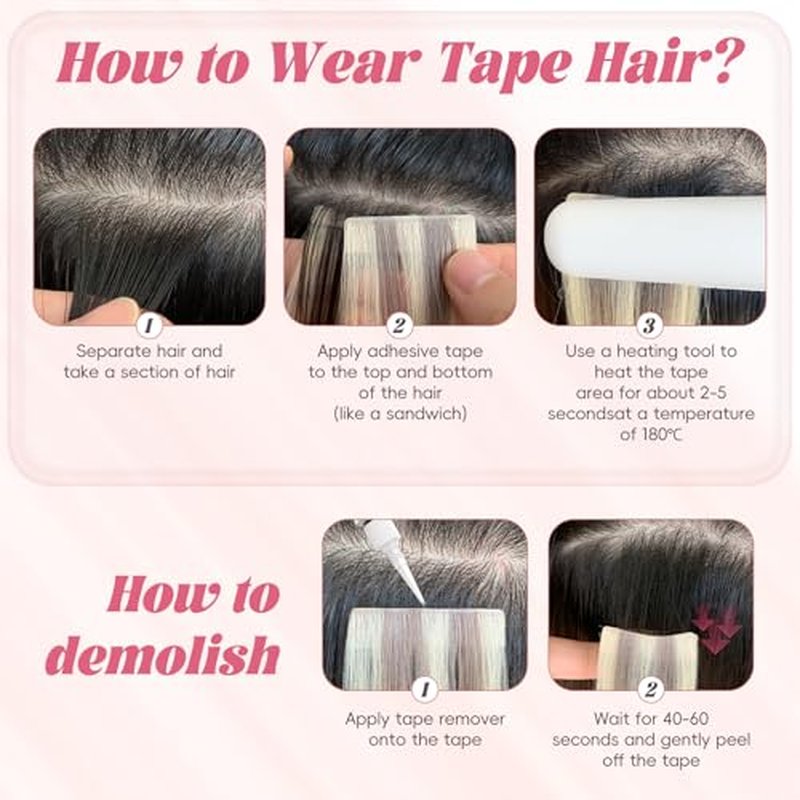 Professional Invisible Tape Hair Human Hair Extensions 100% Remy Hair #2 Dark brown 16inch 50G/20s Human Hair Tape in Extensions Daily Styling Premium Human Hair Extensions Tape