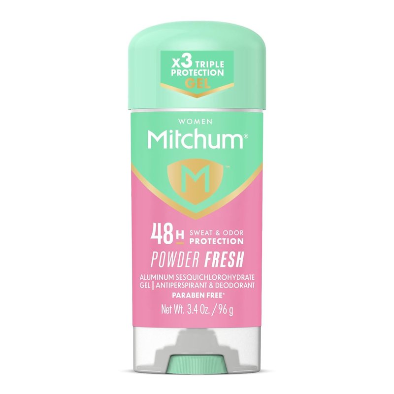 Mitchum Women's Clear Gel Anti-Perspirant Deodorant - Powder Fresh | 3.40 oz (Pack of 3)
