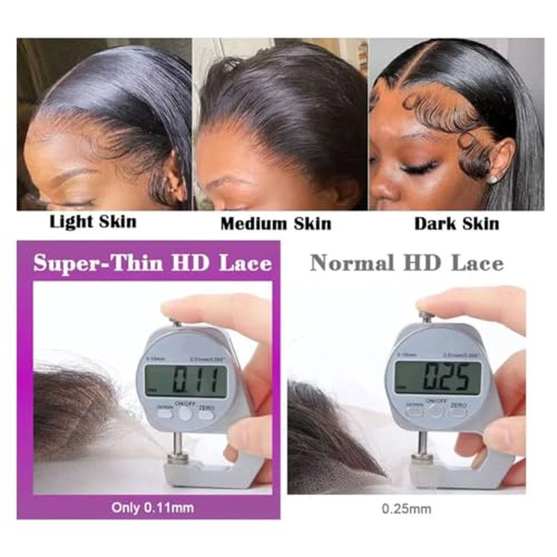 Body Wave Lace Front Wigs Human Hair 200% Density Glueless HD Transparent 13¡¿4 Lace Frontal Wigs Human Hair Brazilian Virgin Wig for Women Pre Plucked Bleached Knots with Baby Hair(24 Inch)