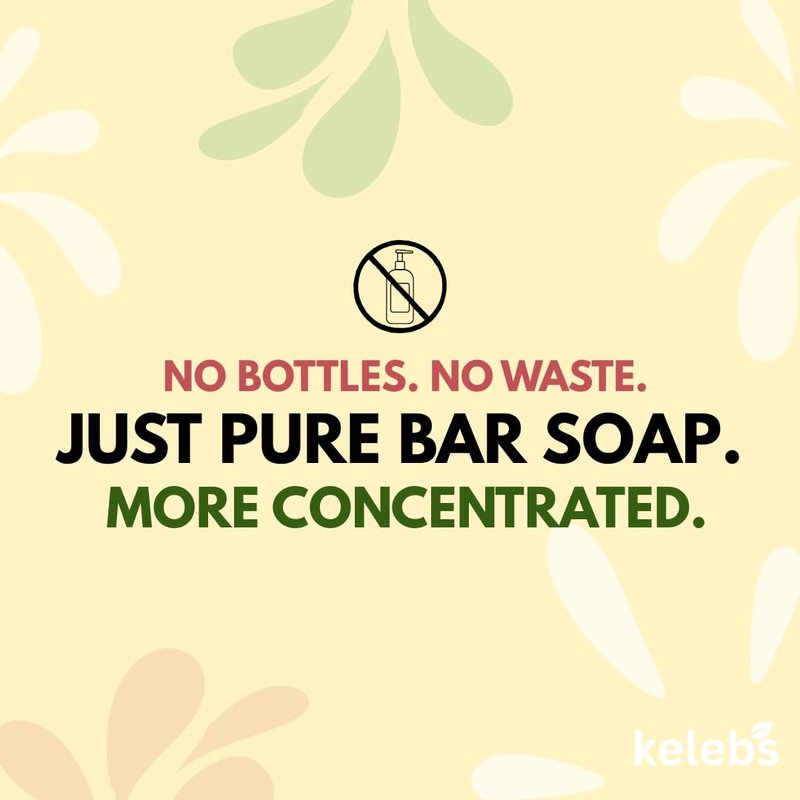 KELEBS Hypoallergenic Kids Soap Bar | Organic & Gentle Body Wash for Children | Natural Ingredients – Chamomile, 7 Bars