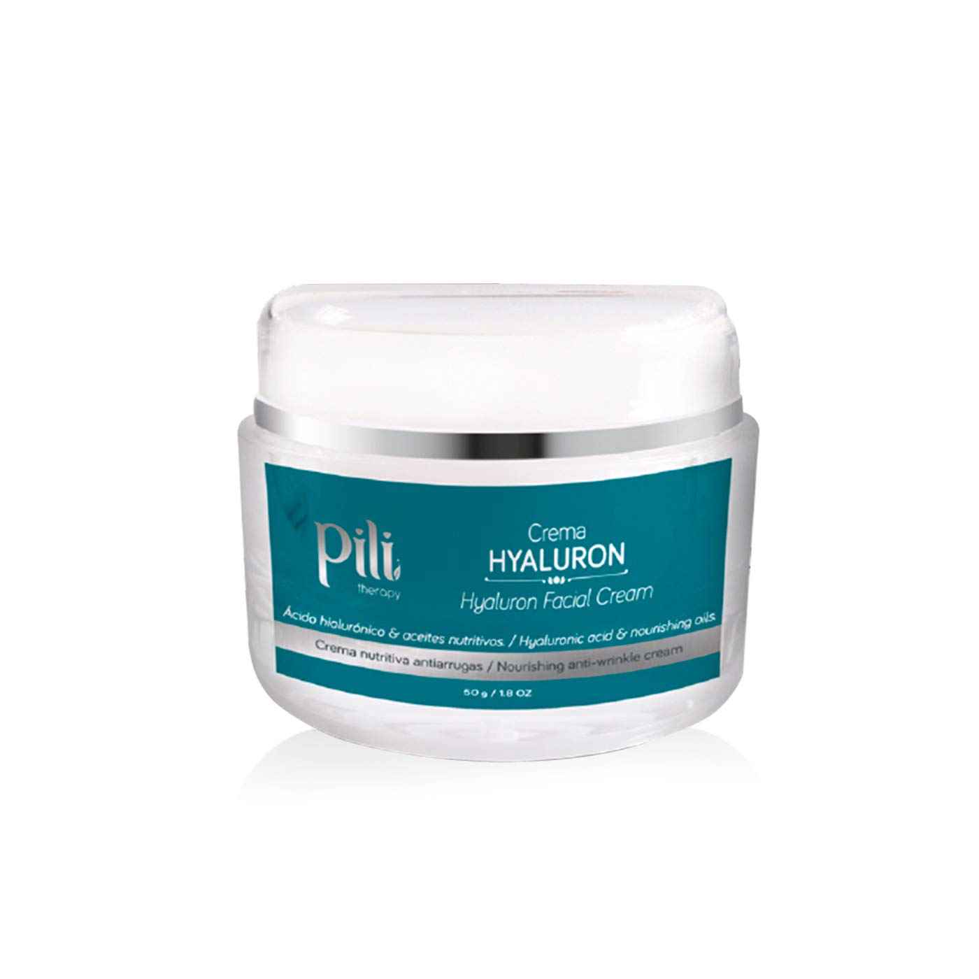 Pili Hyaluron face cream | Hyaluronic Acid Cream Face with Argan oil and Paradise Nut Oil. Ultra-Hydrating Anti Aging and Anti Wrinkle Cream Day Cream or Night Cream Moisturizer | 1.8 Oz