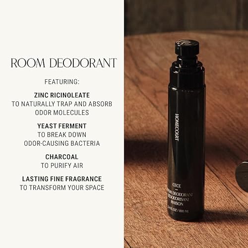 Homecourt Room Deodorant, Natural Room Spray, Fragrance of Spearmint & Cedarwood, For Kitchen, Bathroom & more, Clean Formula, Cipres Mint, 3.4 oz
