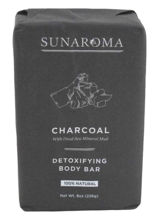 Sunaroma Soap Bar Charcoal Dead Sea Mineral Mud 8 Ounce (Pack of 3)