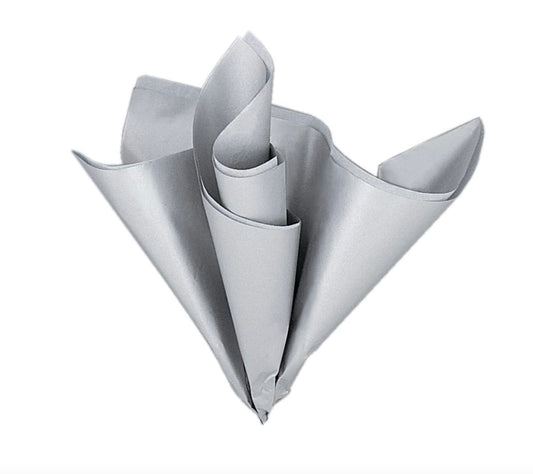 Silver Deluxe Metallic Tissue Sheets - Sparkling Decorative Paper For Gift Wrapping & DIY Crafts, 5 Count (Pack of 1)