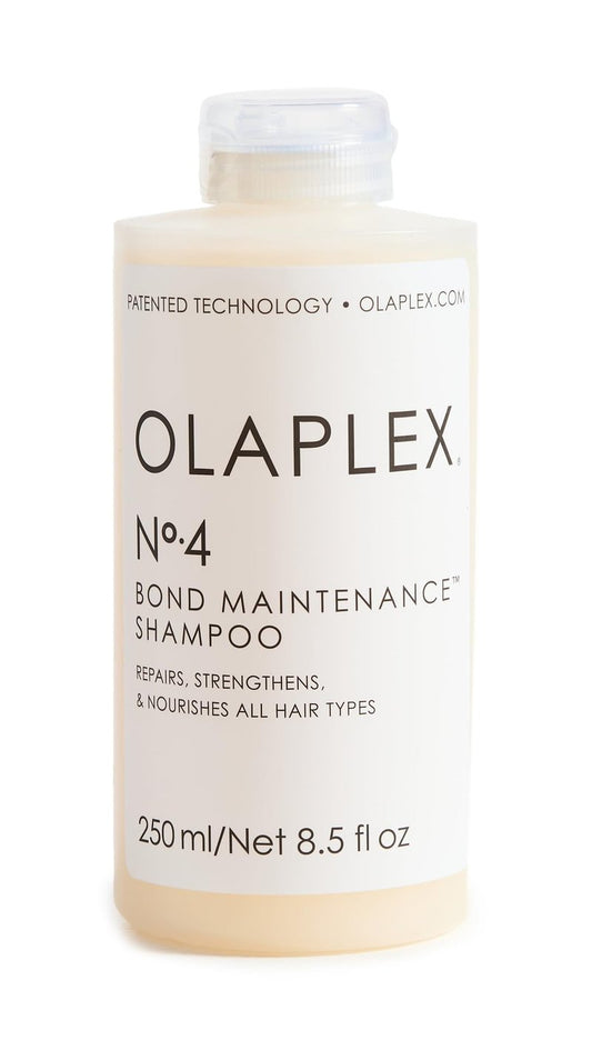 Olaplex No. 4 Bond Maintenance Shampoo, Repairs, Strengthens, & Nourishes All Hair Types, Adds Shine & Leaves Hair Feeling Soft, 8.5 fl oz