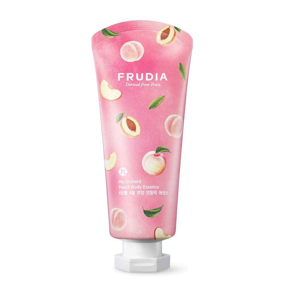 Frudia WELCOS My Orchard Peach Body Essence | Daily Moisturizing Lotion & Body Care Moisturizing Cream w/Fruit Extracts & Essential Oils | Body Moisturizer & Organic Body Lotion (6.76 Fl. Oz)