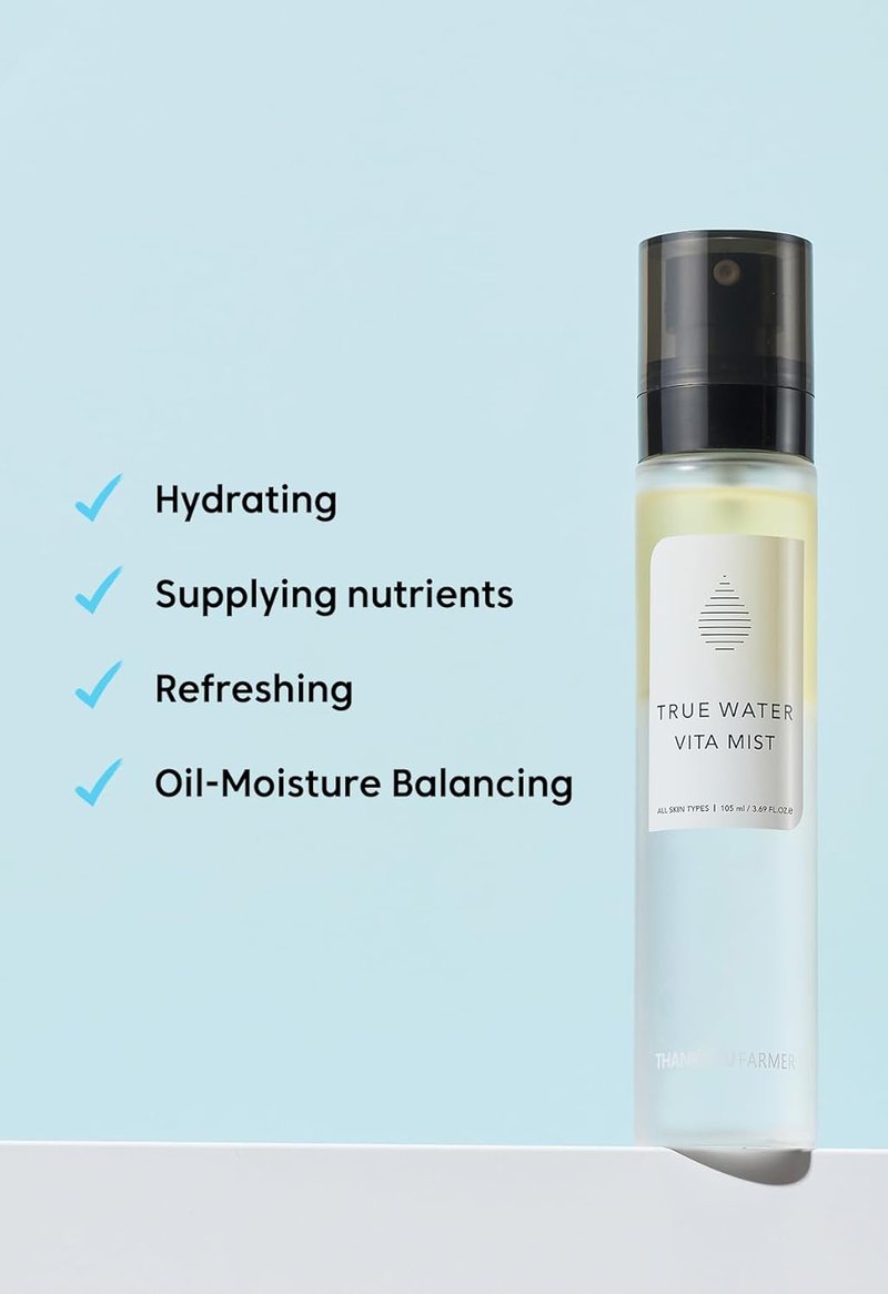 True Water Vita Mist - Hydrating Face Mist with 13 Vitamins & Sea Buckthorn Oil | 3.69 Fl Oz (105ml)