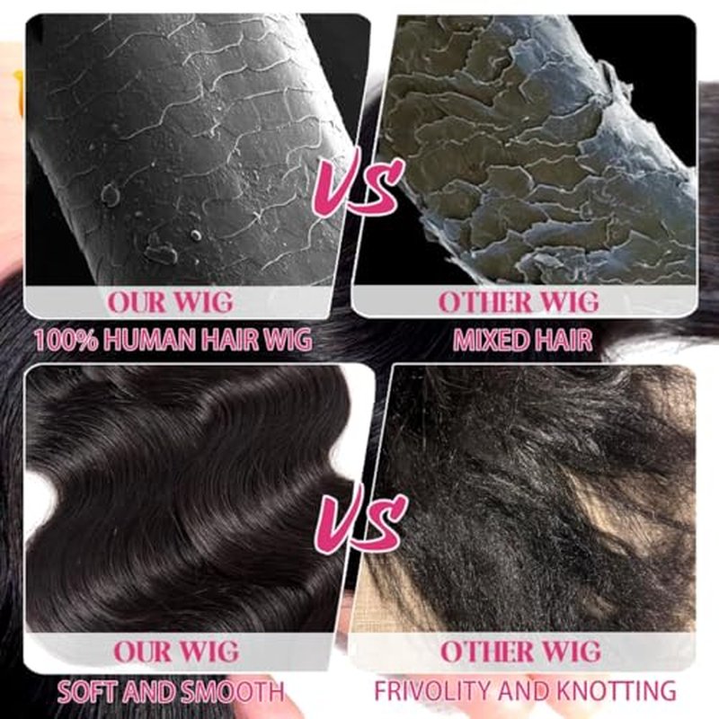 13x6 Lace Front Wigs Human Hair 30 Inch Body Wave Lace Front Wigs Human Hair Pre Plucked Natural Color Glueless Wigs Virgin Hair HD Lace Front Wigs for Women