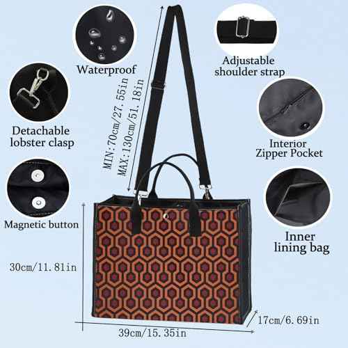 BWWKTOP Overlook Hotel Cosmetic Makeup Bag Horror Movie Inspired Gifts Overlook Hotel Travel Zipper Pouch Bag (Shinibag BL BG)