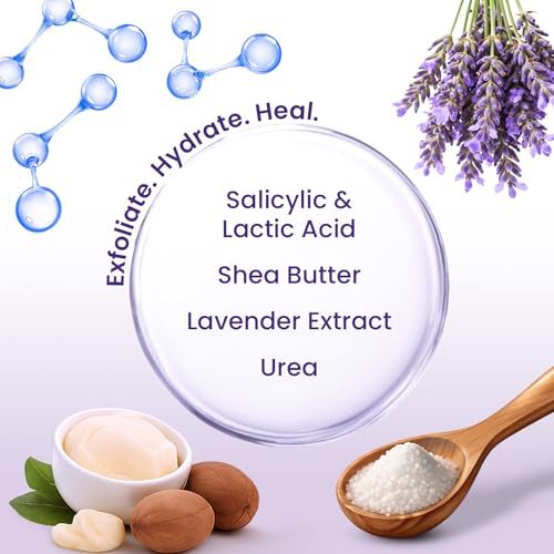 Foot Peeling Mask (6 pairs) Exfoliating Foot Mask for Dry Cracked Feet with Lavender & Shea Butter, Dead Skin & Callus Remover for Feet, Exfoliating Socks for Women & Men, One Size Fits Most