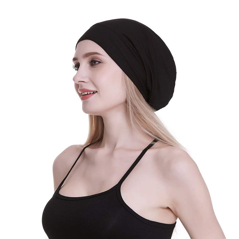 FocusCare Satin Cap 100% Mulberry Silk Lined Sleeping Hats for Natural Hair