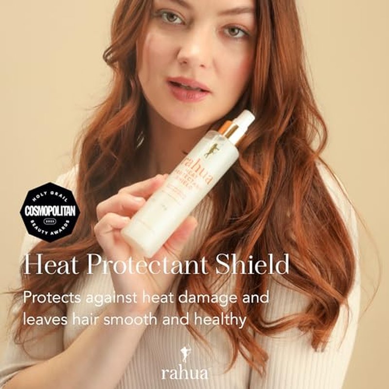 Rahua Heat Protectant Shield Spray, Vegan Lightweight Heat Protection for All Hair Types, Thermal Styling Primer, Morete & Hibiscus, Shea & Quinoa, Tropical Guava & Coconut Scent, 6.5 Fl Oz